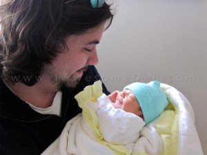 New dad with baby boy