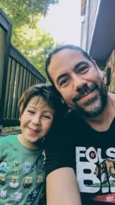 Eric D. Greene with son Forrest