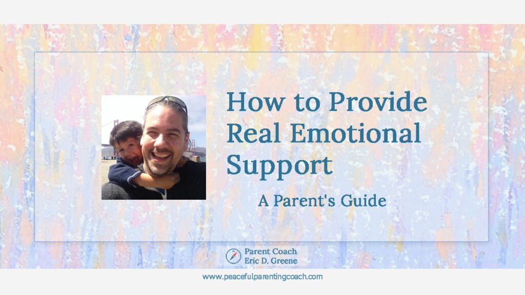 Parents provide emotional support